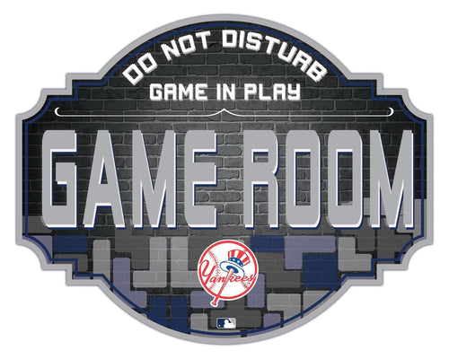 New York Yankees Game Room Wood Tavern Sign -24
