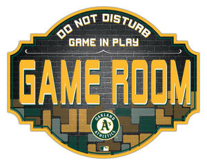 Oakland Athletics Game Room Wood Tavern Sign -24"