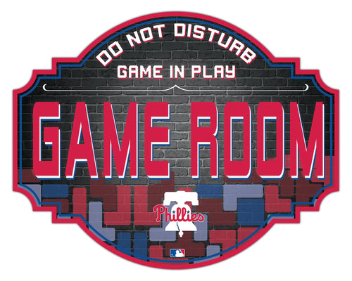 Philadelphia Phillies Game Room Wood Tavern Sign -12