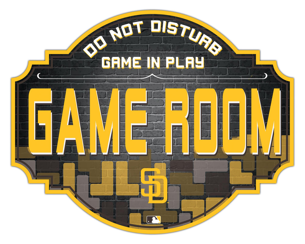 San Diego Padres Game Room Wood Tavern Sign -12