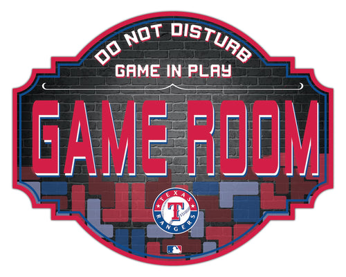 Texas Rangers Game Room Wood Tavern Sign -12