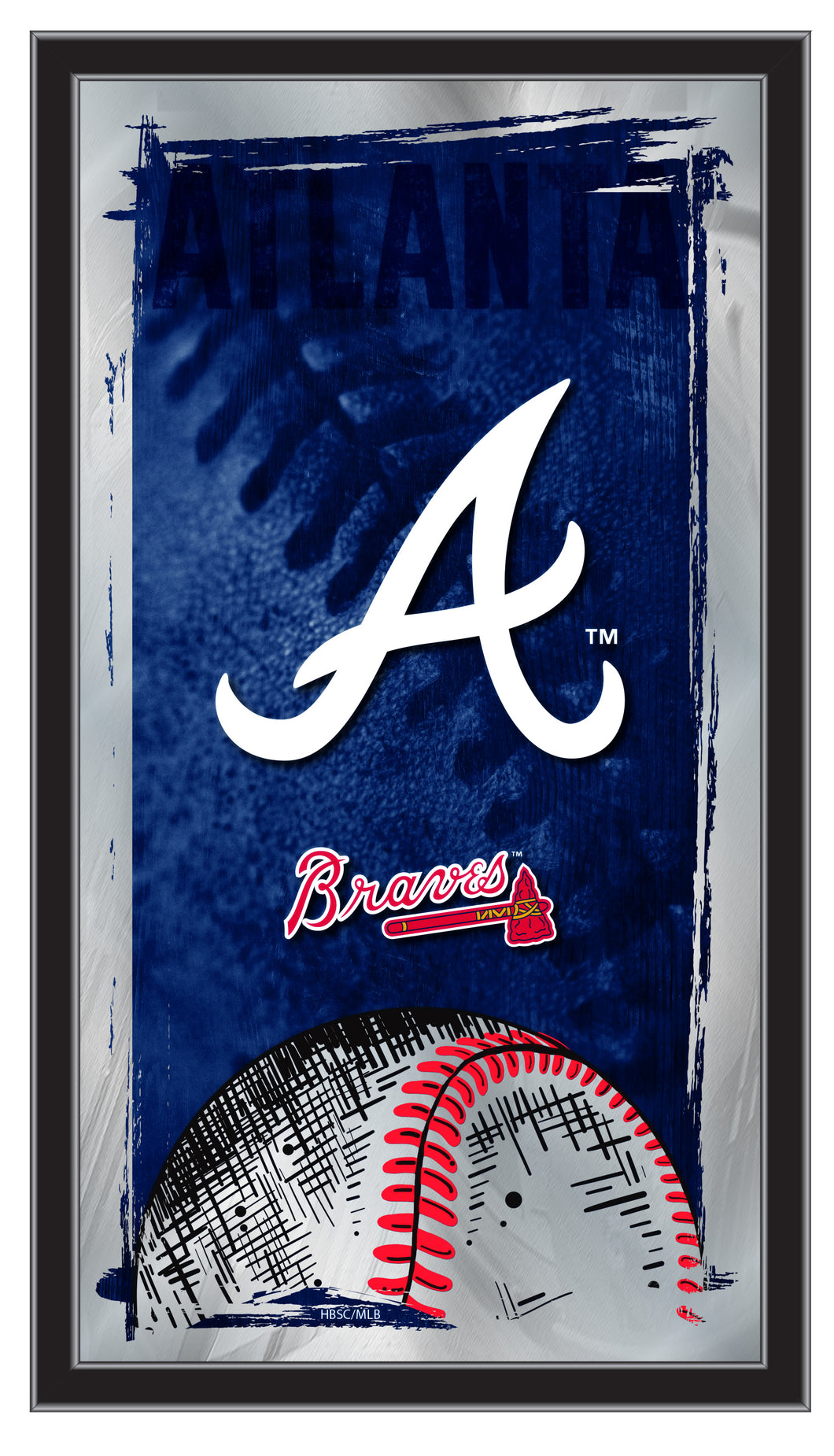 Braves baseball Color Swatch Print, Braves baseball Poster, Atlanta Braves  Minimalist Print