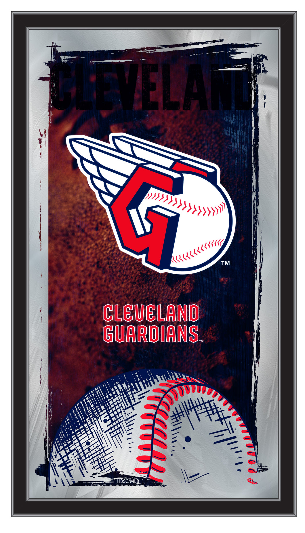 Cleveland Guardians Baseball Mirror