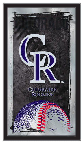 Colorado Rockies Baseball Mirror