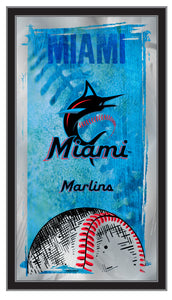 Miami Marlins Baseball Mirror