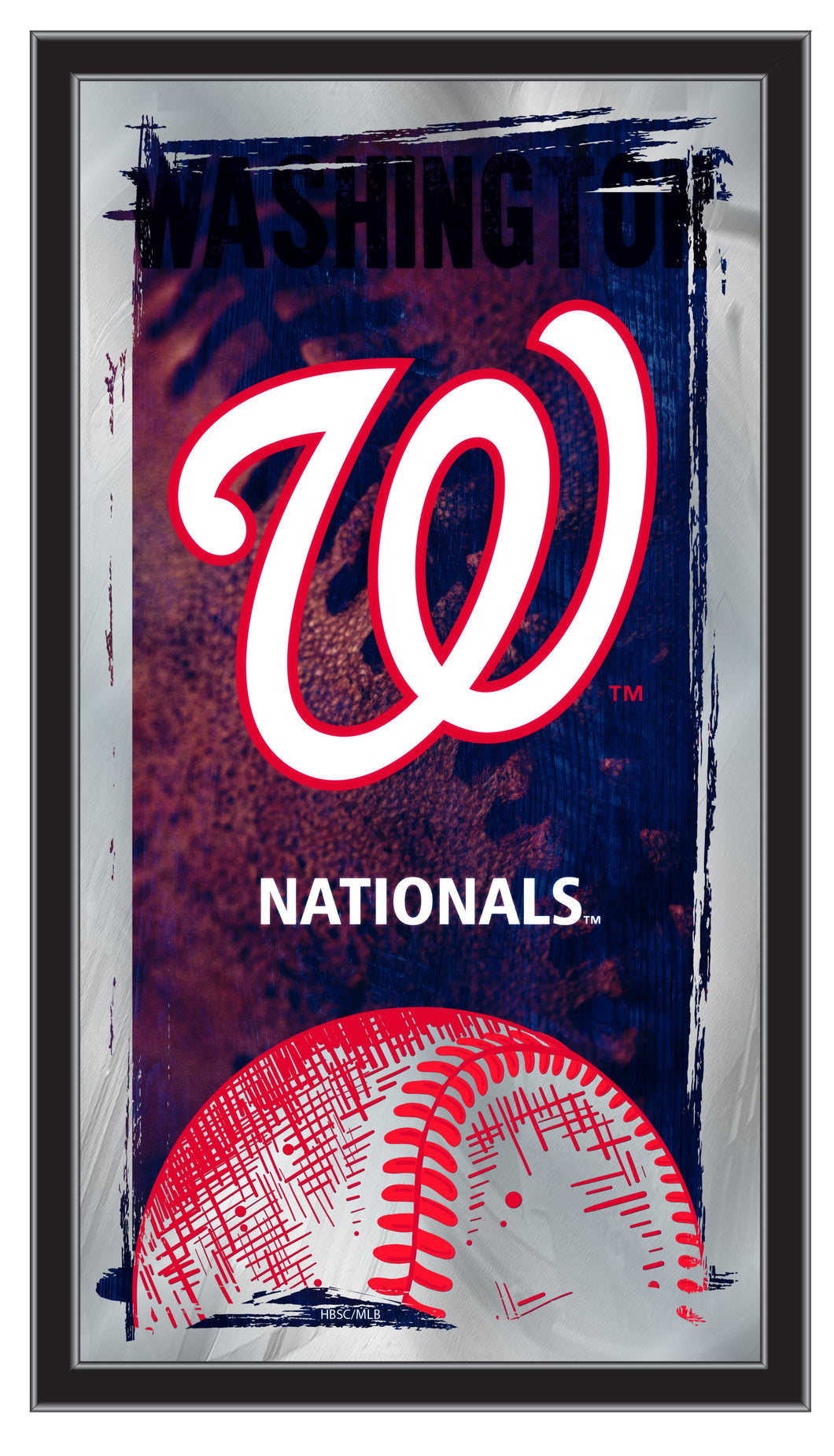 Washington Nationals Baseball Mirror