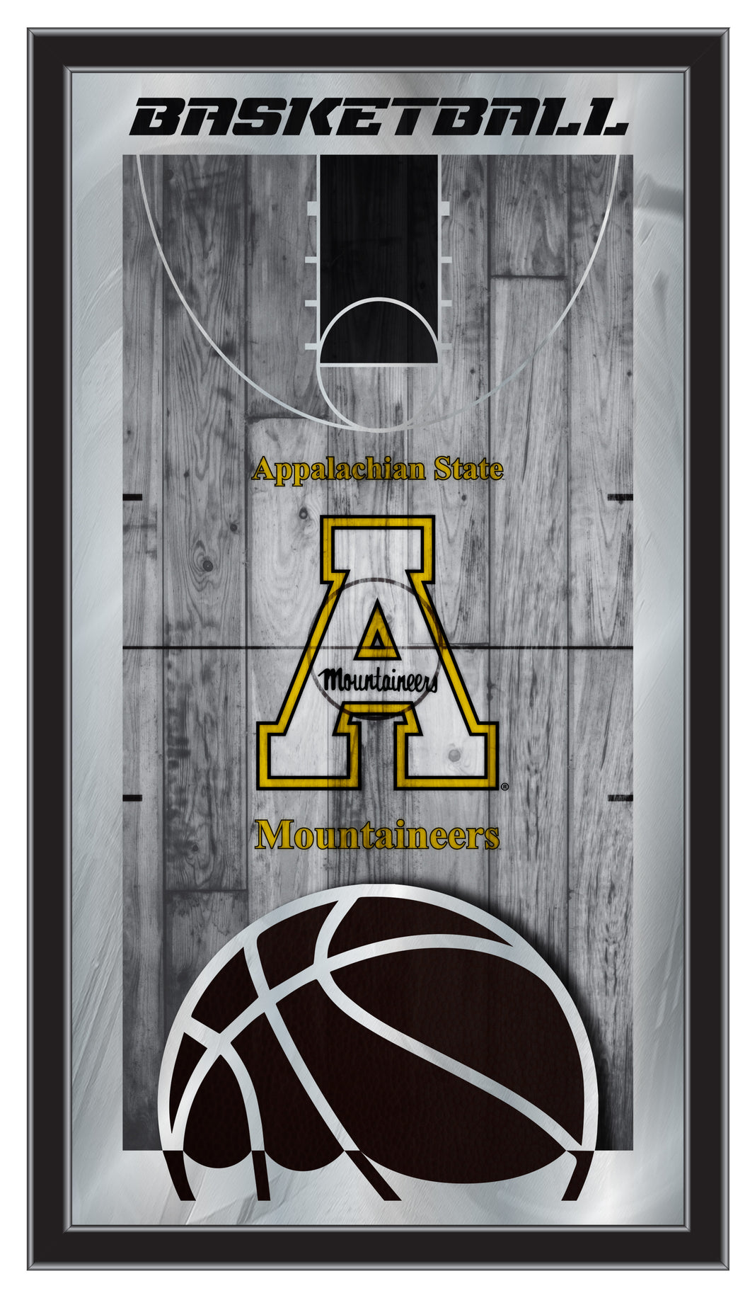 Appalachian State Mountaineers Basketball Wall Mirror