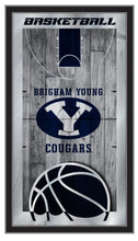 Brigham Young Cougars Basketball Wall Mirror