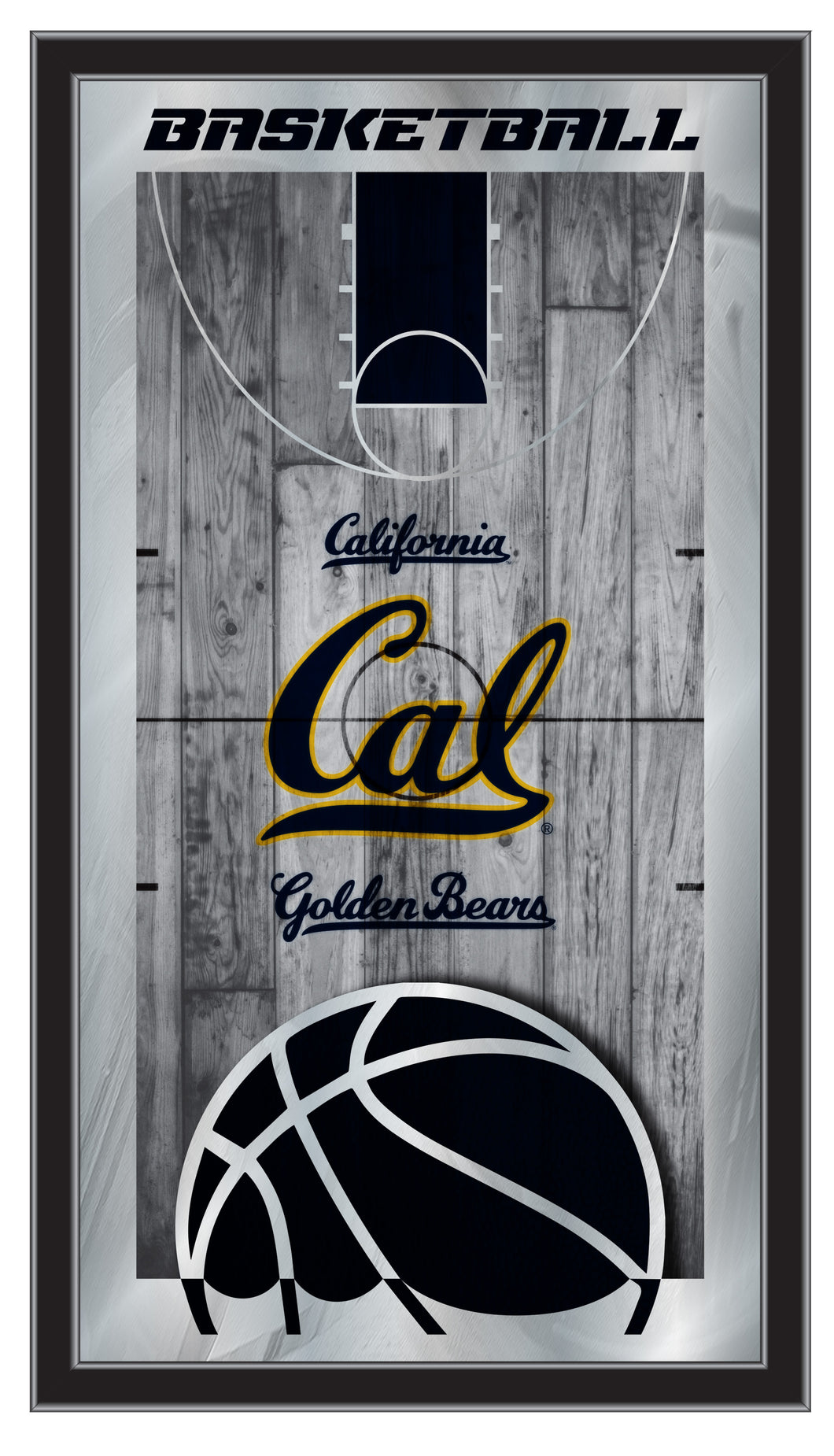 Cal Bears Basketball Wall Mirror