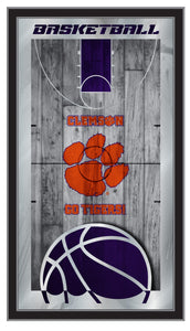Clemson Tigers Basketball Wall Mirror