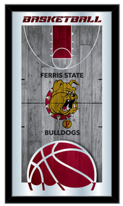 Ferris State Bulldogs Basketball Wall Mirror