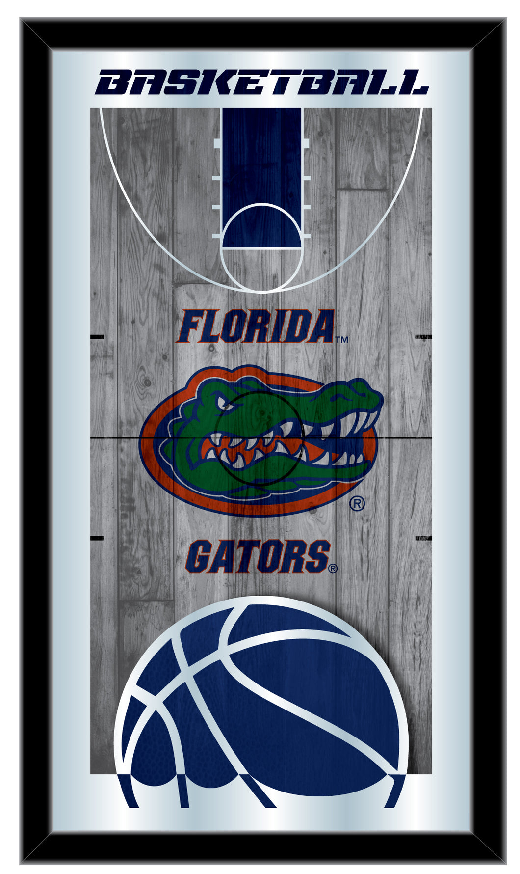 Florida Gators Basketball Wall Mirror