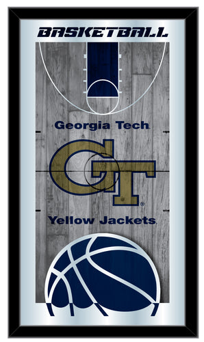 Georgia Tech Yellow Jackets Basketball Wall Mirror