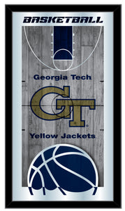Georgia Tech Yellow Jackets Basketball Wall Mirror