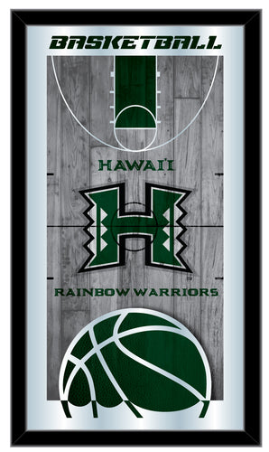 Hawaii Rainbow Warriors Basketball Wall Mirror
