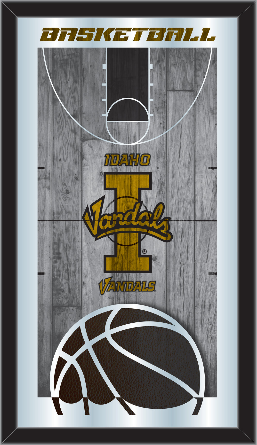Idaho Vandals Basketball Wall Mirror