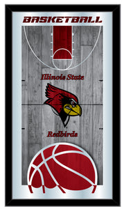 Illinois State Red Birds Basketball Wall Mirror