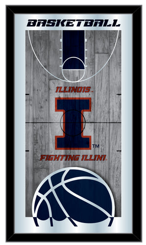 Illinois Fighting Illini Basketball Wall Mirror