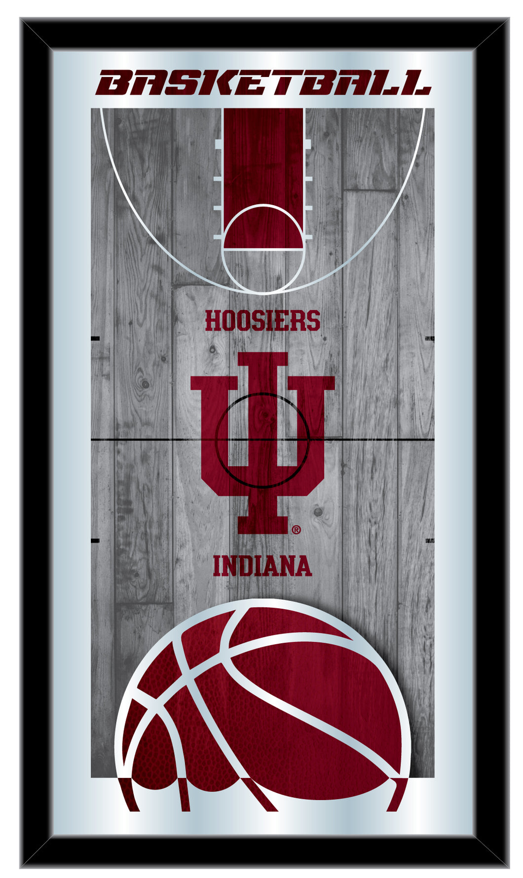 Indiana Hoosiers Basketball Wall Mirror