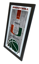 Miami Hurricanes Basketball Wall Mirror
