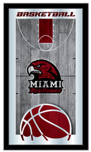 Miami Redhawks Basketball Wall Mirror