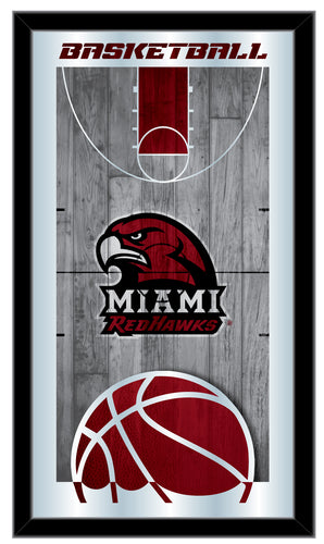 Miami Redhawks Basketball Wall Mirror