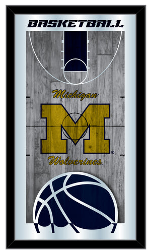 Michigan Wolverines Basketball Wall Mirror