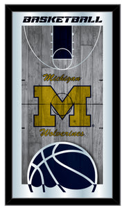 Michigan Wolverines Basketball Wall Mirror