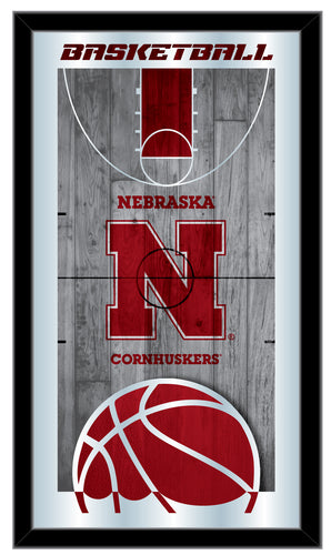 Nebraska Cornhuskers Basketball Wall Mirror