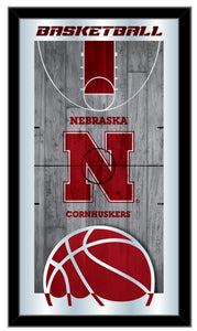 Nebraska Cornhuskers Basketball Wall Mirror