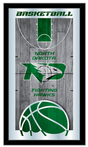North Dakota Fighting Hawks Basketball Wall Mirror