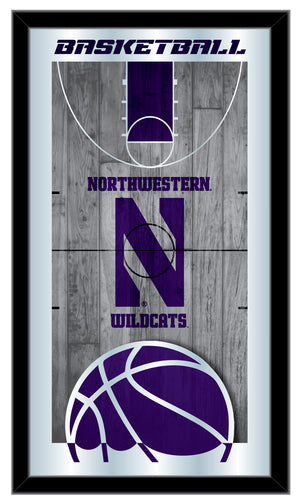 Northwestern Wildcats Basketball Wall Mirror