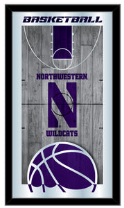 Northwestern Wildcats Basketball Wall Mirror