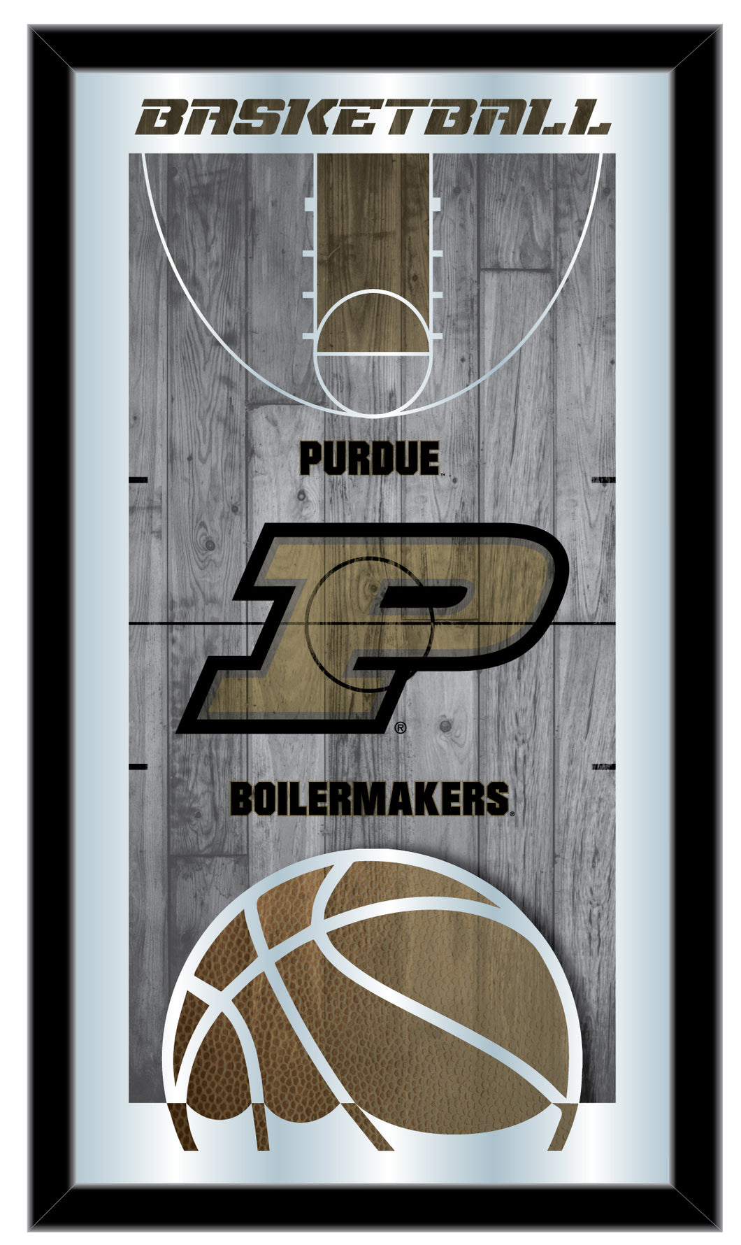 Purdue Boilermakers Basketball Wall Mirror