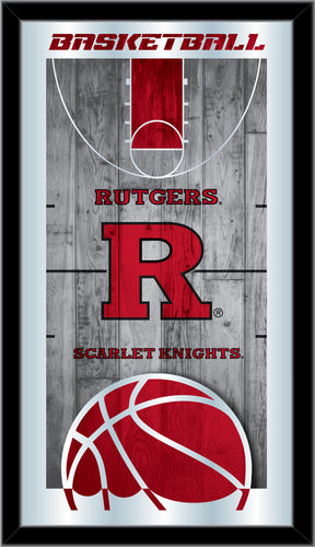 Rutgers Scarlet Knights Basketball Wall Mirror