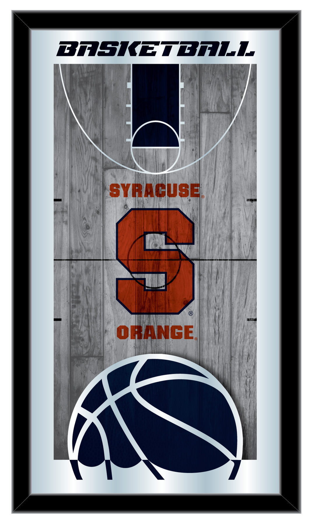 Syracuse Orange  Basketball Wall Mirror