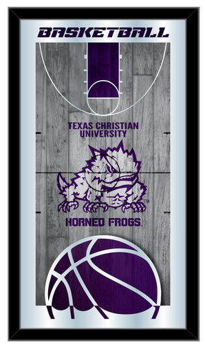 TCU Horned Frogs Basketball Wall Mirror