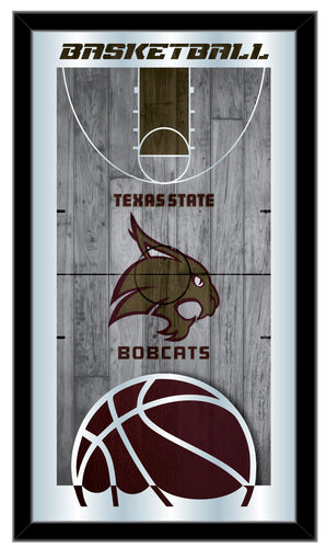 Texas State Bobcats Basketball Wall Mirror