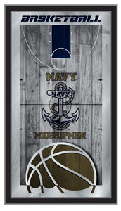 Navy Midshipmen Basketball Wall Mirror