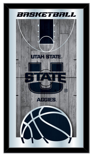 Utah State Aggies Basketball Wall Mirror