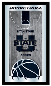 Utah State Aggies Basketball Wall Mirror