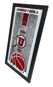 Utah Utes Basketball Wall Mirror