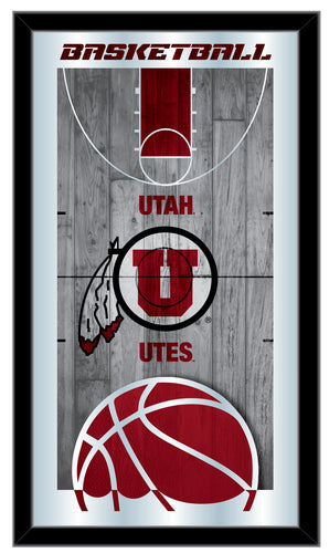 Utah Utes Basketball Wall Mirror
