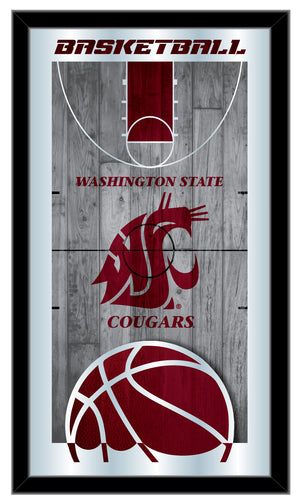 Washington State Cougars Basketball Wall Mirror