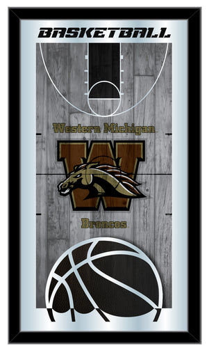 Western Michigan Broncos Basketball Wall Mirror