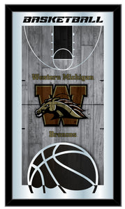 Western Michigan Broncos Basketball Wall Mirror