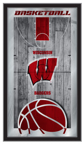 Wisconsin Badgers Basketball Wall Mirror