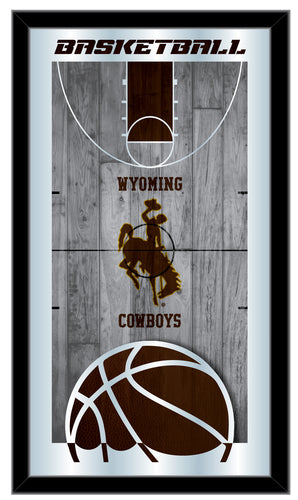 Wyoming Cowboys Basketball Wall Mirror