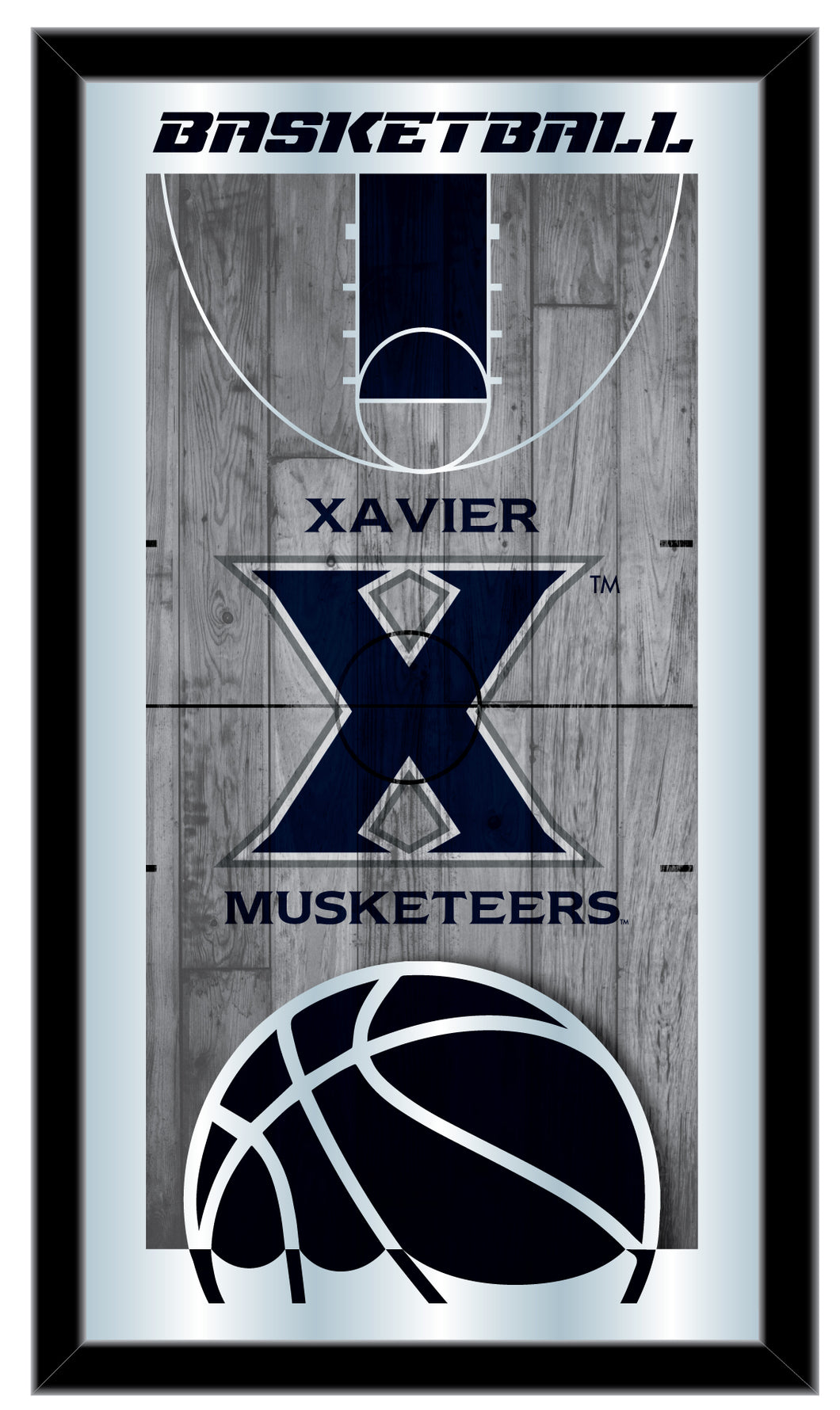 Xavier Musketeers Basketball Wall Mirror