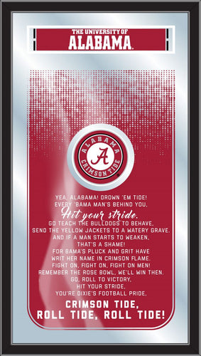 Alabama Crimson Tide Fight Song Wall Mirror